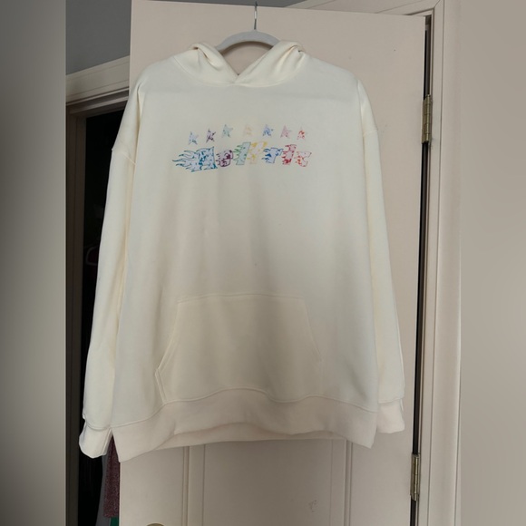 Aelfric Eden Star Embroidery Graffiti Hoodie Size Medium - Picture 2 of 4